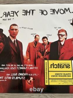 SNATCH UK QUAD ORIGINAL DOUBLE SIDED MOVIE POSTER 30 x 40 MINT BRAD PITT