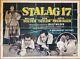 Stalag 17 (1953) British Quad Movie Film Poster World War Ii Classic Cinema