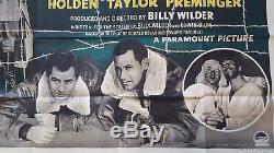 STALAG 17 (1953) British quad movie film poster World War II classic cinema