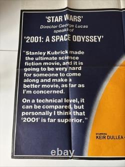 STANLEY KUBRICK'S 2001 A SPACE ODYSSEY (1968) RARE ORIG. 70s RR UK QUAD POSTER