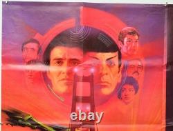 STAR TREK IV THE VOYAGE HOME (1986) Original Quad Movie Poster Leonard Nimoy