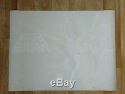 STAR WARS (1977) original PRE-Oscars UK quad movie poster ROLLED UNFOLDED