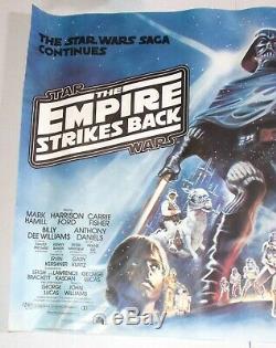 STAR WARS EMPIRE STRIKES BACK 1980 ORIGINAL BRITISH QUAD 30x40 MOVIE POSTER ESB