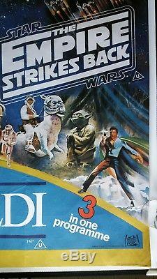 STAR WARS / EMPIRE STRIKES BACK/RETURN OF THE JEDI original UK quad movie poster