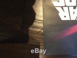 STAR WARS ORIGINAL UK QUAD MOVIE POSTER pre-oscars RARE