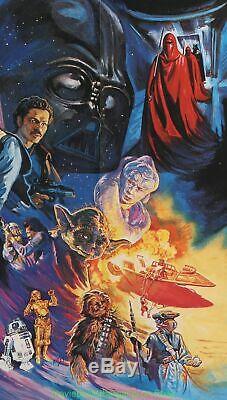 STAR WARS Return Of The Jedi MOVIE POSTER Orig. 1983 British Quad 30x40 Folded