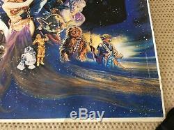STAR WARS Return Of The Jedi Rare UK Quad Original Movie Poster Rolled 1983