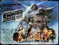 STAR WARS THE EMPIRE STRIKES BACK (1980) original UK quad movie poster