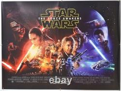 STAR WARS THE FORCE AWAKENS (2015) Original Cinema Quad Movie Poster
