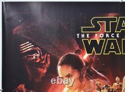 STAR WARS THE FORCE AWAKENS (2015) Original Cinema Quad Movie Poster