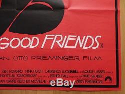 SUCH GOOD FRIENDS (1972) original UK quad film/movie poster, Saul Bass art, rare