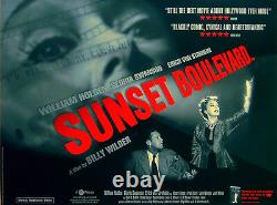 SUNSET BOULEVARD 1950 William Holden Gloria Swanson Erich von Stroheim UK QUAD