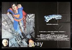 SUPERMAN CineMasterpieces RARE UK BRITISH QUAD ORIGINAL MOVIE POSTER 1978