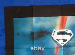 SUPERMAN THE MOVIE Original UK Quad Movie Poster Alternative Version