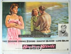 SUSAN SLADE (1961) Quad Movie Poster Troy Donahue Chantrell Artwork