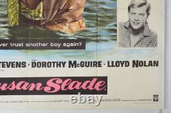 SUSAN SLADE (1961) Quad Movie Poster Troy Donahue Chantrell Artwork