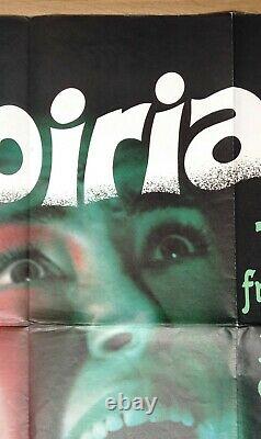 SUSPIRIA (1977) original UK quad movie poster a Dario Argento Giallo Horror