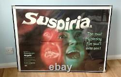 SUSPIRIA (1977) original UK quad movie poster a Dario Argento Giallo Horror