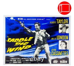 Saddle The Wind Original Uk Quad Movie Poster 1958 Robert Taylor