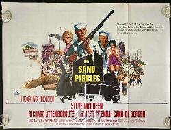 Sand Pebbles Original Quad Movie Cinema Poster Robert Wise Steve McQueen 1966