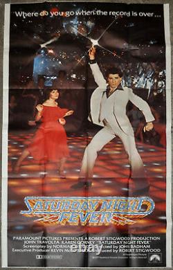 Saturday Night Fever 1977 Original 41x81 Nm Movie Poster John Travolta K. Gorney