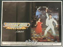 Saturday Night Fever John Travolta Original UK Quad Film Poster 1977