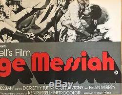 Savage Messiah Original Movie Quad UK Film Poster 1972 Ken Russell Helen Mirren