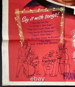 Say One for Me ORIGINAL Quad Movie Poster Bing Crosby Debbie Reynolds 1959