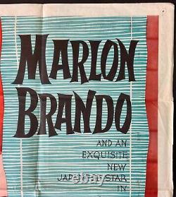 Sayonara Original Quad Movie Cinema Poster Marlon Brando Joshua Logan 1957