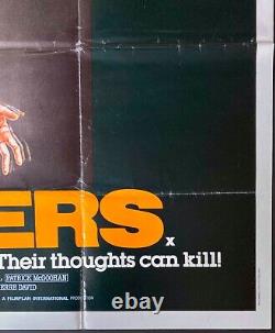 Scanners Original Quad Movie Cinema Poster David Cronenberg Patrick McGoohan'81