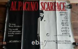 Scarface Original 1983 UK Quad Film Poster