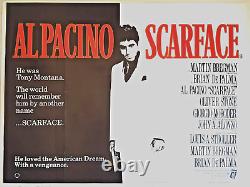 Scarface. Quad. 1983. Original Movie Poster