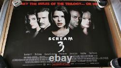 Scream 3 2000 UK Cinema Quad Poster 40x30 Inch Rolled Main Image Poster