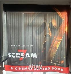 Scream 7 Original UK Cinema Promotional 2026 Fabric Movie Poster 2m X 2m Horror
