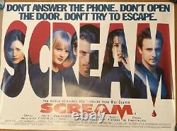 Scream UK Cinema Theatrical Quad Poster Original 30x40 Horror Movie 1997
