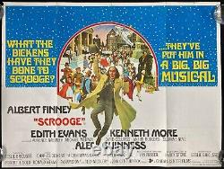 Scrooge Original Quad Movie Poster Albert Finney Christmas Carol 1970