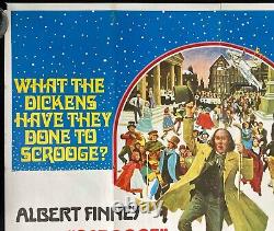 Scrooge Original Quad Movie Poster Albert Finney Christmas Carol 1970