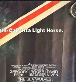 Sea Wolves ORIGINAL Quad Movie Film Poster Roger Moore Gregory Peck 1980
