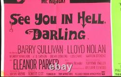 See You in Hell Darling Chamber of Horrors ORIGINAL Quad Movie Poster 1966