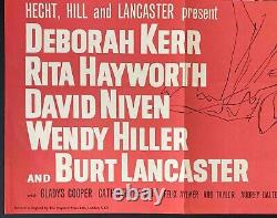 Separate Tables ORIGINAL Quad Movie Film Cinema Poster David Niven Deborah Kerr