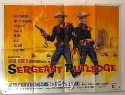 Sergeant Rutledge Original Uk Quad Movie Poster Tom Chantrell