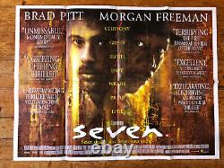 Seven original quad film poster director David Fincher, 1995