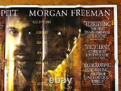 Seven original quad film poster director David Fincher, 1995