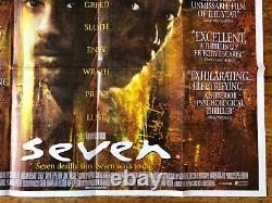 Seven original quad film poster director David Fincher, 1995