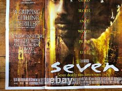 Seven original quad film poster director David Fincher, 1995
