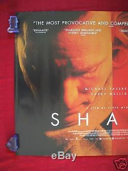 Shame 2011 Original British Quad Movie Poster Fassbender Mulligan D/s Nm