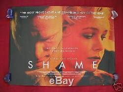 Shame 2011 Original British Quad Movie Poster Fassbender Mulligan D/s Nm