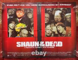 Shaun of the Dead (2004) Original UK Quad Cinema Poster Simon Pegg Edgar Wright
