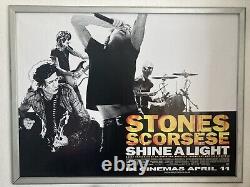 Shine A Light. Original Quad Cinema Poster. Rolling Stones Scorsese