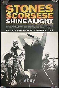 Shine a Light ORIGINAL UK One Sheet Movie Poster Rolling Stones Martin Scorsese